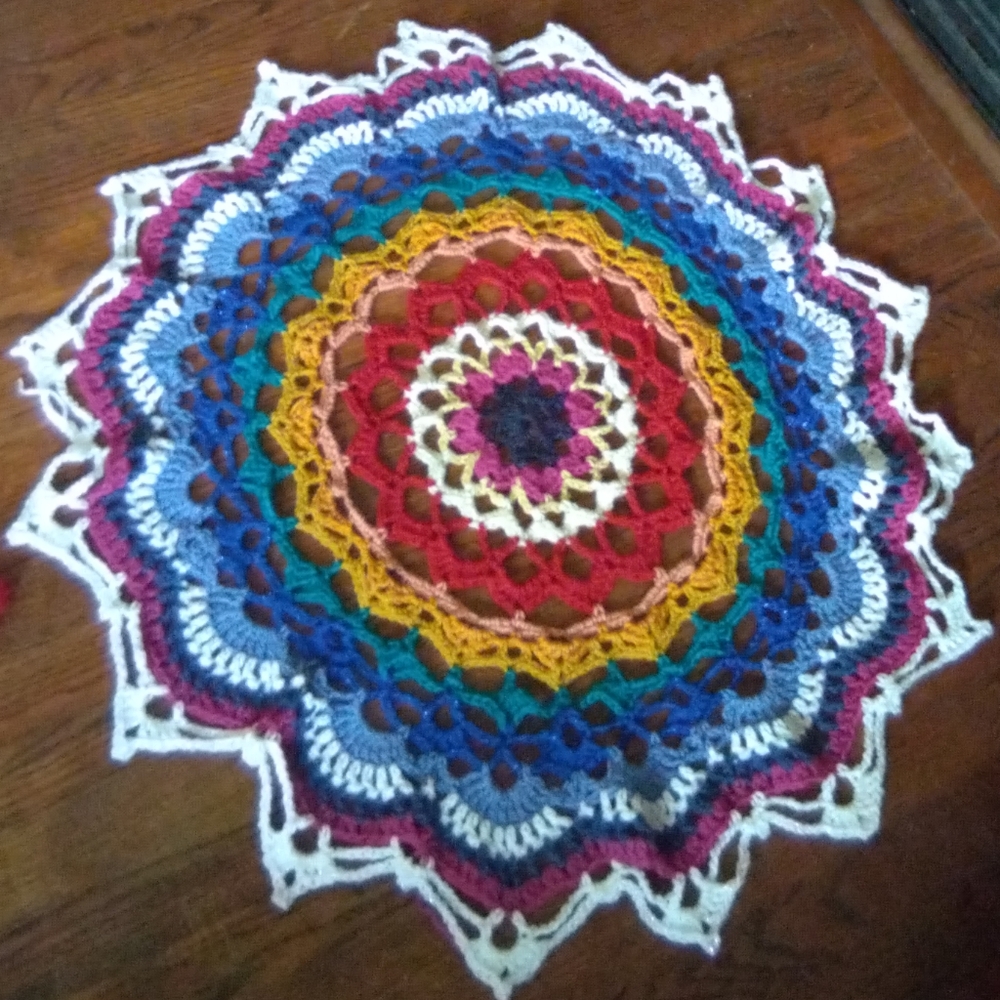 Handmade crochet Mandala